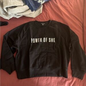 Athleta Black 'Power of She' Women's Sweatshirt